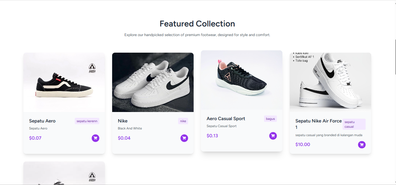 StepStyle - E-Commerce Sepatu - Screenshot 2