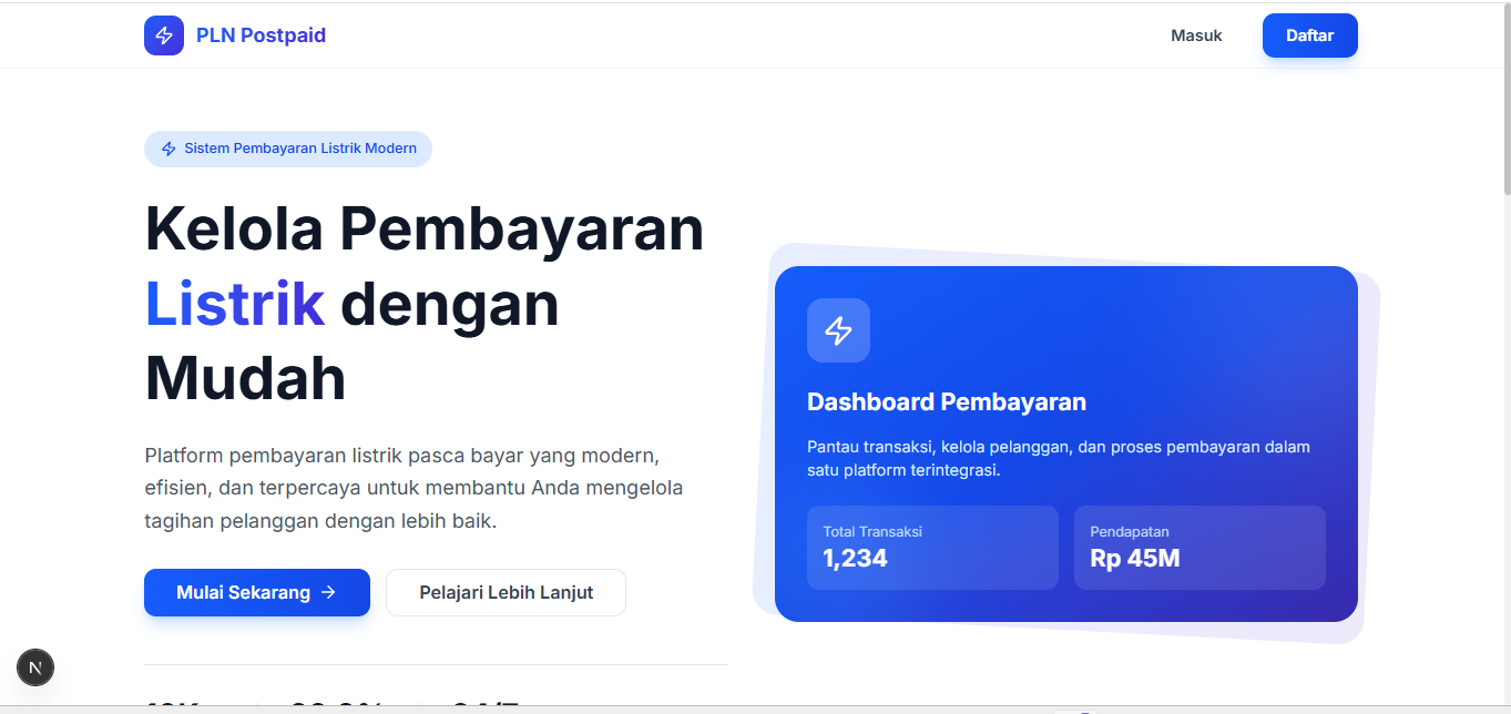 PLN Postpaid - Sistem Pembayaran Listrik