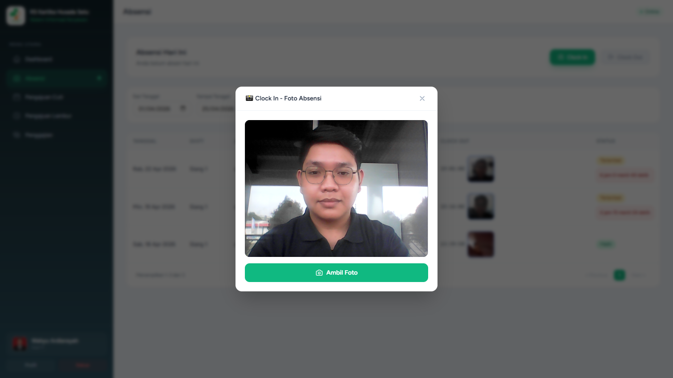 Sistem Absensi RS Kartika Husada Setu - Screenshot 3